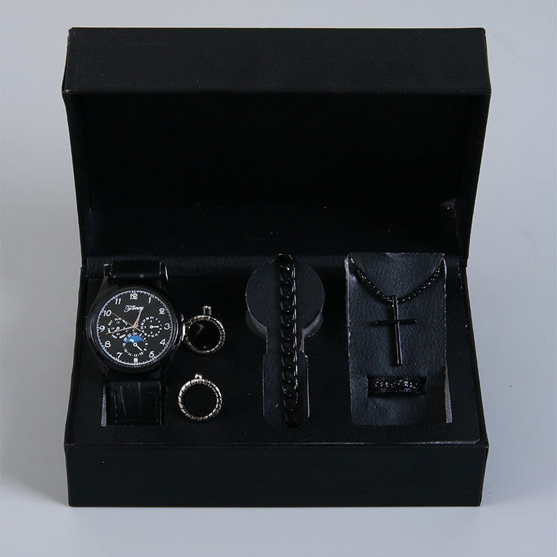 Coffret Cadeau Homme Business - Montre Bijoux Accessoires 3 à 6 Pièces - SADJÉ