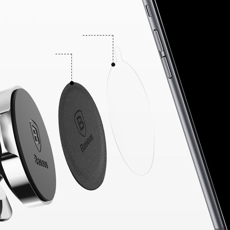 Plaque Métallique Magnétique Support Téléphone Voiture - Accessoire Universel - SADJÉ