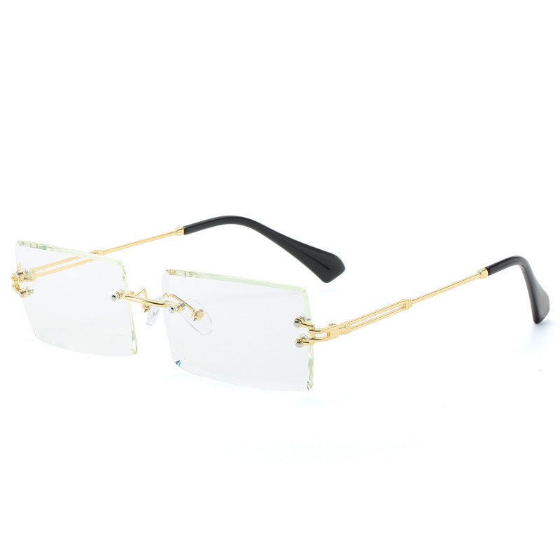Lunettes Rectangle Sans Cadre Femme Alliage 56g - SADJÉ