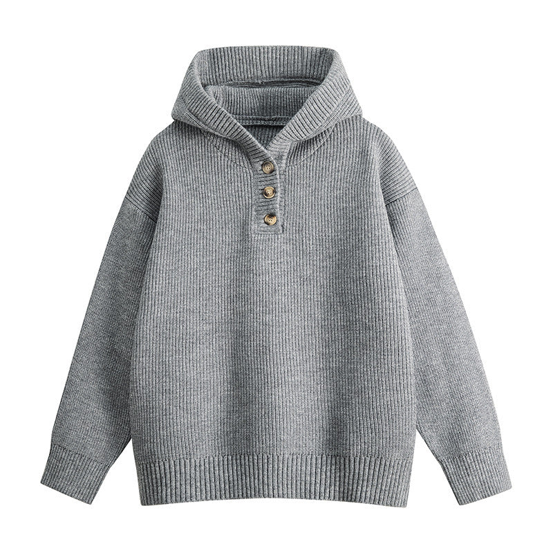 Pull Homme à Capuche Loose Fit - Tricot Oversize Style Décontracté - SADJÉ