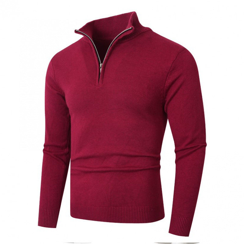 Pull Homme Grande Taille Doublé Polaire - Zip et Col Montant - SADJÉ