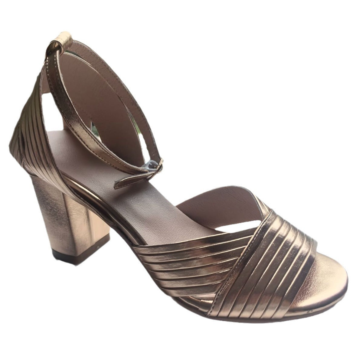 Sandales Femme Talons Hauts Bout Rond - Été Élégant Grande Taille - SADJÉ