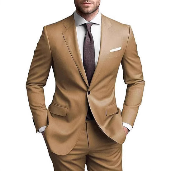 Costume Homme Business Décontracté - Mélange Coton Élégant - SADJÉ