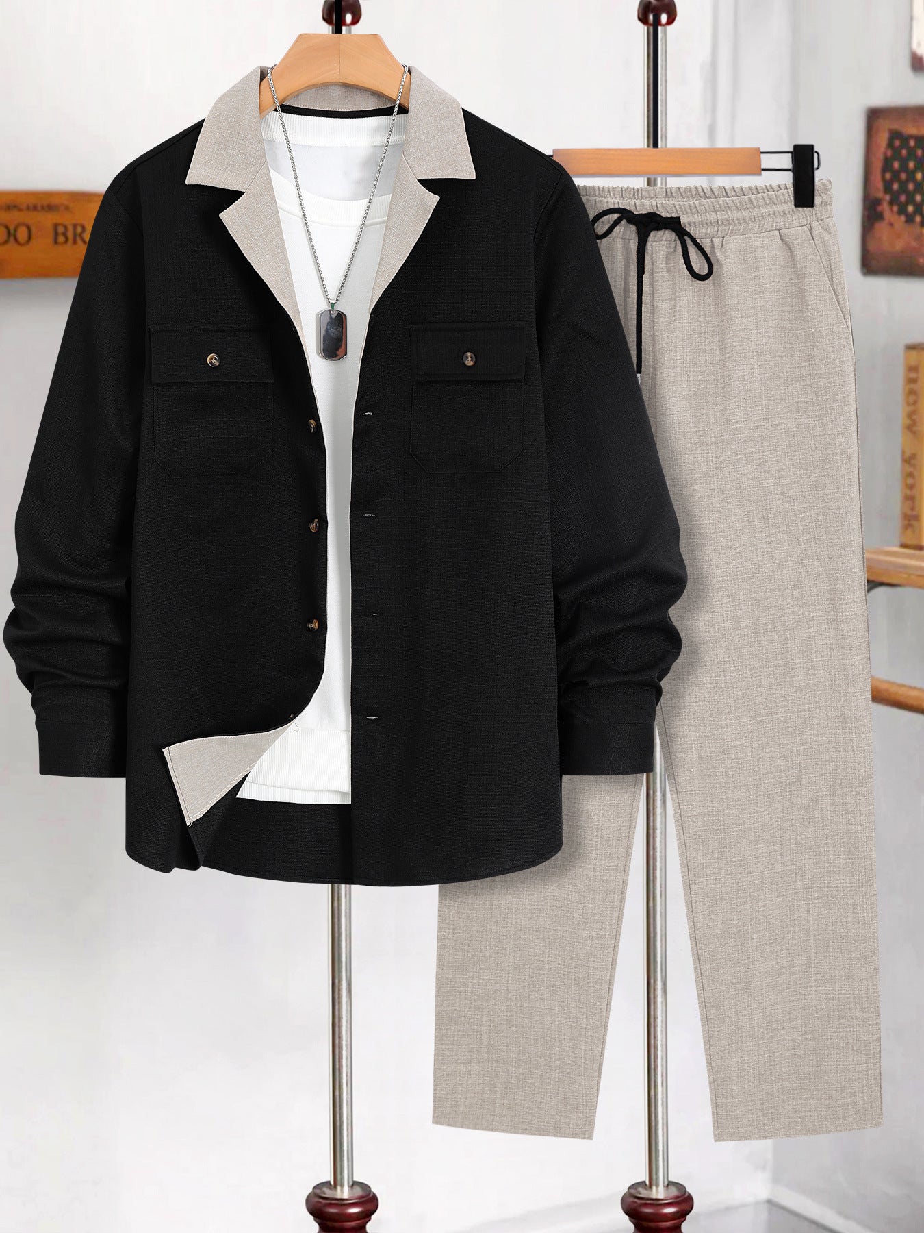 Ensemble Costume Décontracté Homme - Veste et Pantalon Créatif - SADJÉ