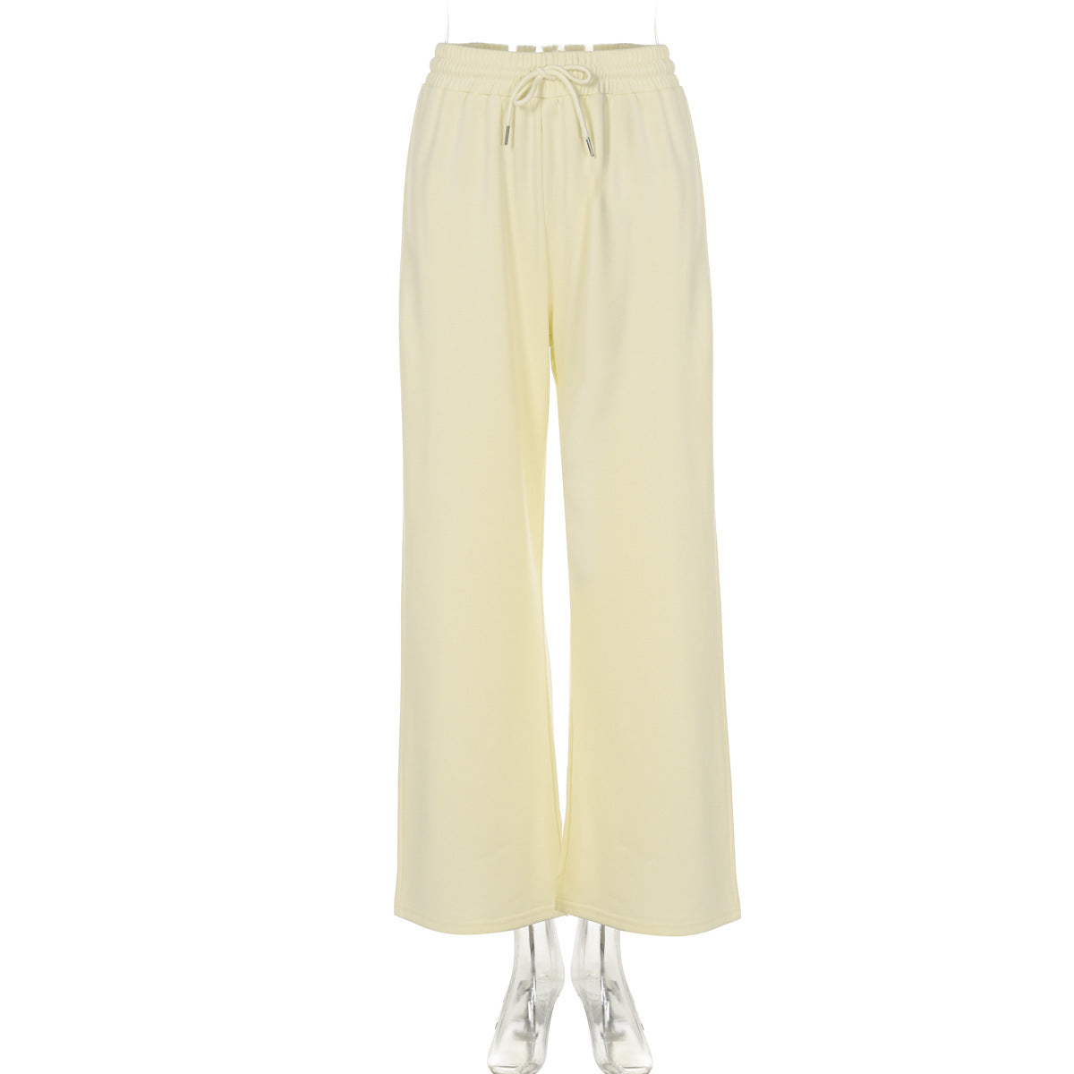 Pantalon Décontracté Femme Taille Haute à Cordon - Coupe Large Élastique Confortable - SADJÉ