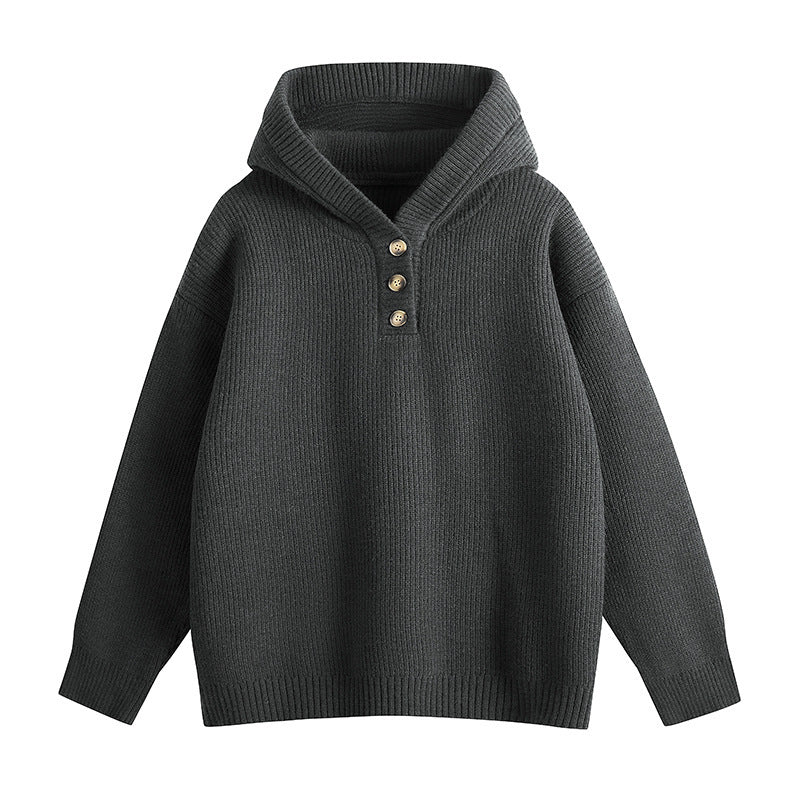 Pull Homme à Capuche Loose Fit - Tricot Oversize Style Décontracté - SADJÉ