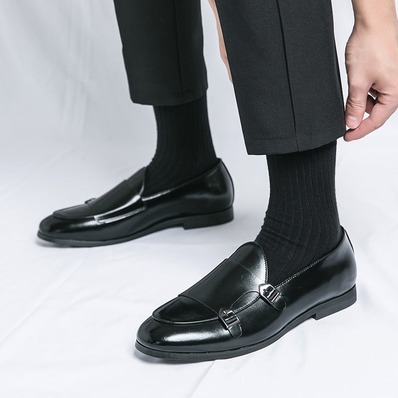 Chaussures Homme Cuir Double Boucle - Style Automne Élégant - SADJÉ
