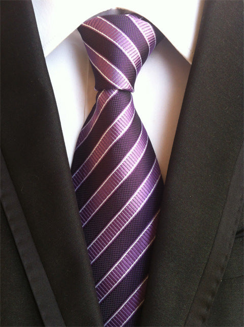 Cravate Homme Business Formelle Rayée - Polyester 146cm Élégante - SADJÉ