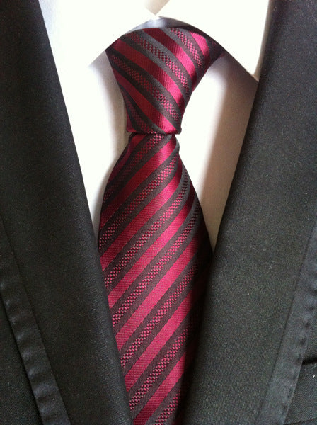 Cravate Homme Business Formelle Rayée - Polyester 146cm Élégante - SADJÉ