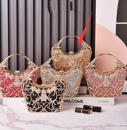Pochette Soirée Ajourée Brillante - Sac Banquet 520g - SADJÉ