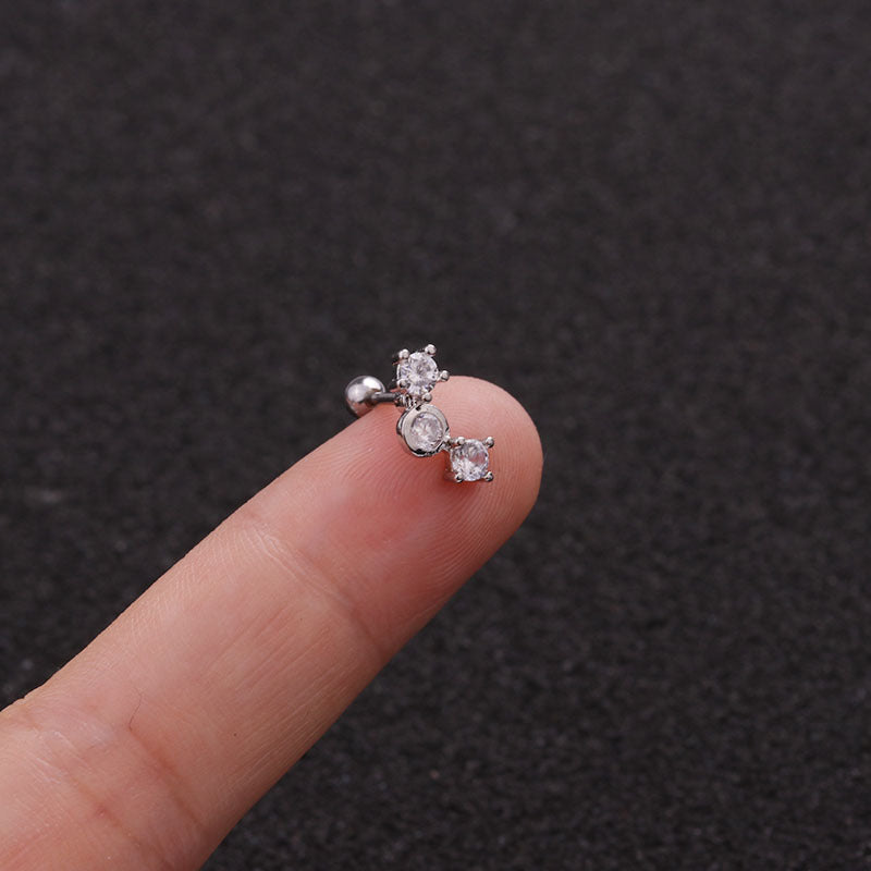 Boucles d'Oreilles Motif Feuilles Acier Inoxydable 22g - 18 Variations - SADJÉ