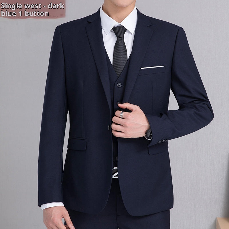 Veste Homme Blazer 1 Bouton - Costume Business Style Coréen - SADJÉ