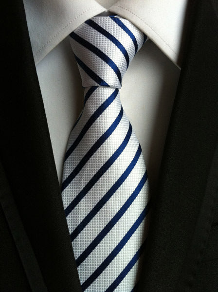 Cravate Homme Business Formelle Rayée - Polyester 146cm Élégante - SADJÉ