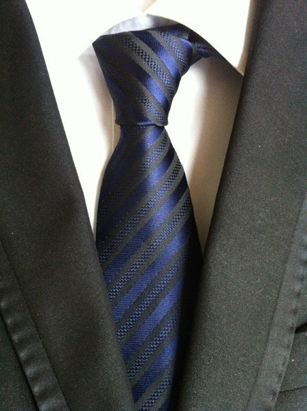 Cravate Homme Business Formelle Rayée - Polyester 146cm Élégante - SADJÉ