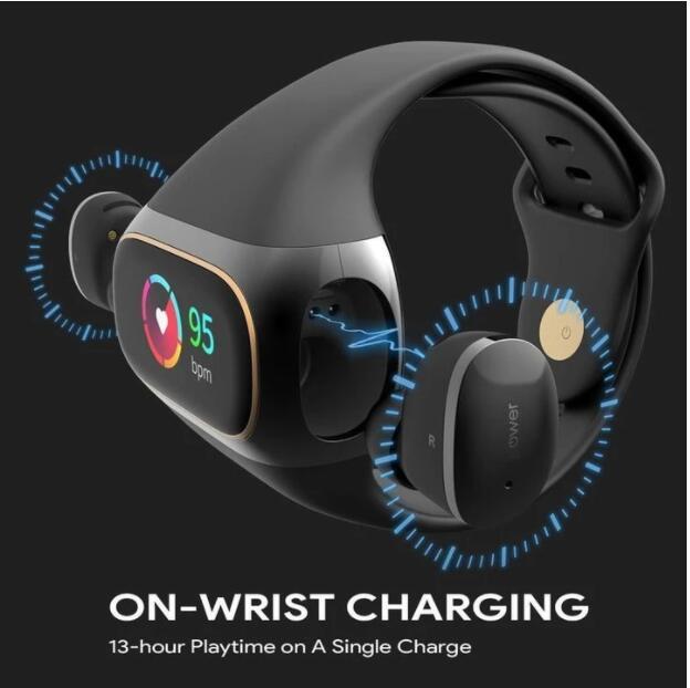 Bracelet Écouteurs Sans Fil 2 en 1 Bluetooth 5.0 457g - SADJÉ