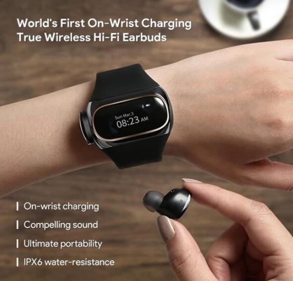 Bracelet Écouteurs Sans Fil 2 en 1 Bluetooth 5.0 457g - SADJÉ