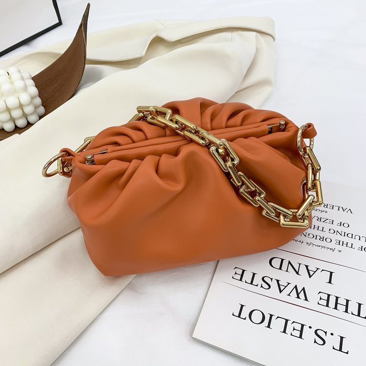 Sac à Main Nuage Peluche – Style Coréen Chaîne Dorée - SADJÉ