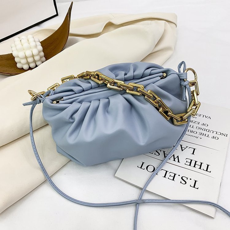 Sac à Main Nuage Peluche – Style Coréen Chaîne Dorée - SADJÉ