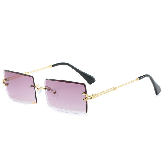 Lunettes Rectangle Sans Cadre Femme Alliage 56g - SADJÉ