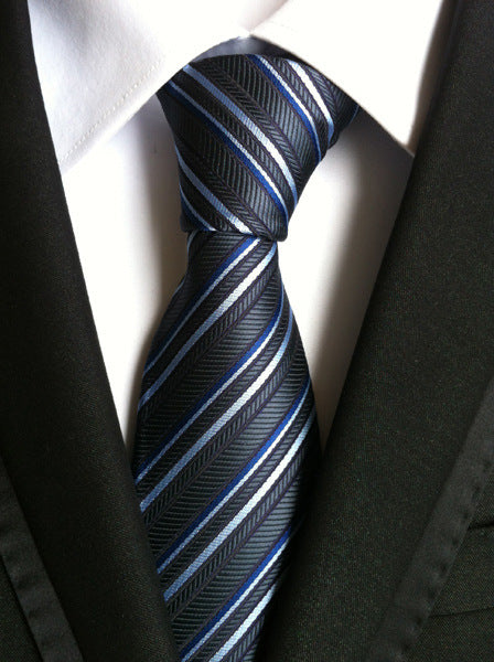 Cravate Homme Business Formelle Rayée - Polyester 146cm Élégante - SADJÉ