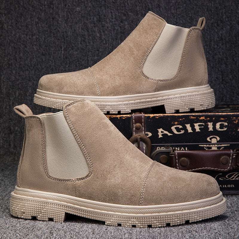 Boots Homme Slip-On Rétro - Bottines Sans Lacets Style Vintage - SADJÉ