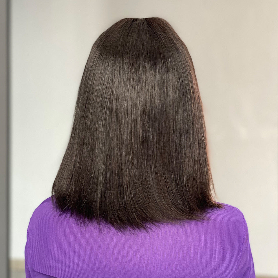 Perruque Bob Cheveux Naturels Humains - Lace Wig 10 Pouces - SADJÉ