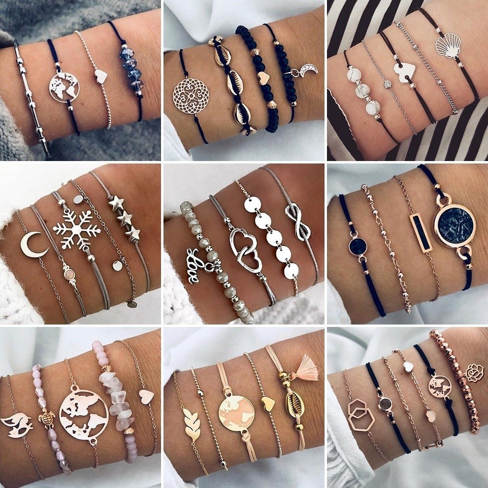 Ensemble Bracelets Bohèmes – Perles Naturelles Vintage - SADJÉ