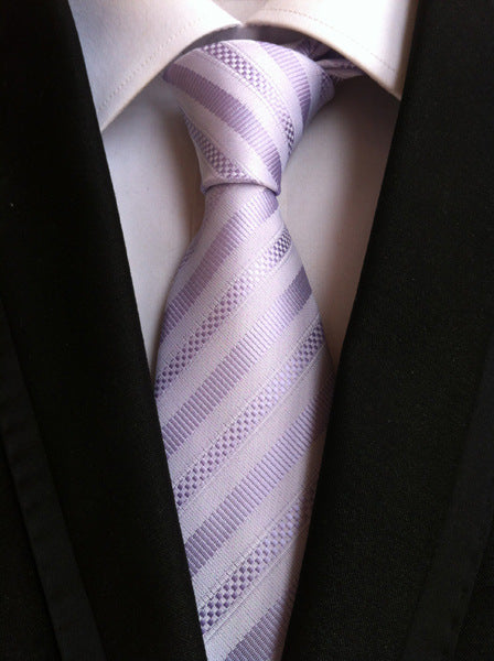 Cravate Homme Business Formelle Rayée - Polyester 146cm Élégante - SADJÉ
