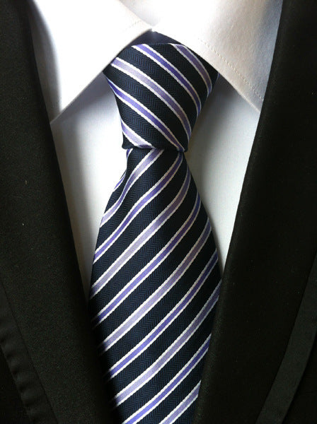Cravate Homme Business Formelle Rayée - Polyester 146cm Élégante - SADJÉ