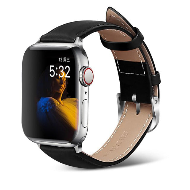 Bracelet Montre Cuir Business Unisexe 40g Boucle Ardillon - SADJÉ
