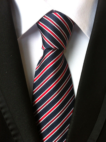 Cravate Homme Business Formelle Rayée - Polyester 146cm Élégante - SADJÉ