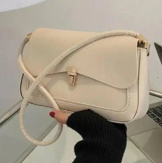Sac simple à une épaule de couleur unie pour femme - SADJÉ