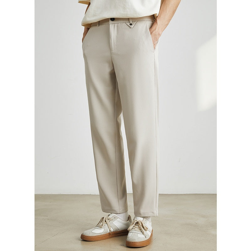 Pantalon Homme Slim Droit Casual - Coupe Ajustée Cheville - SADJÉ
