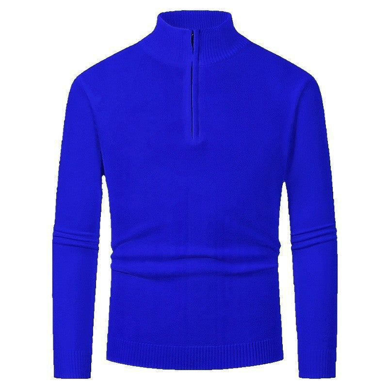 Pull Homme Polo Demi-Zip - Style Fashion Manches Longues - SADJÉ