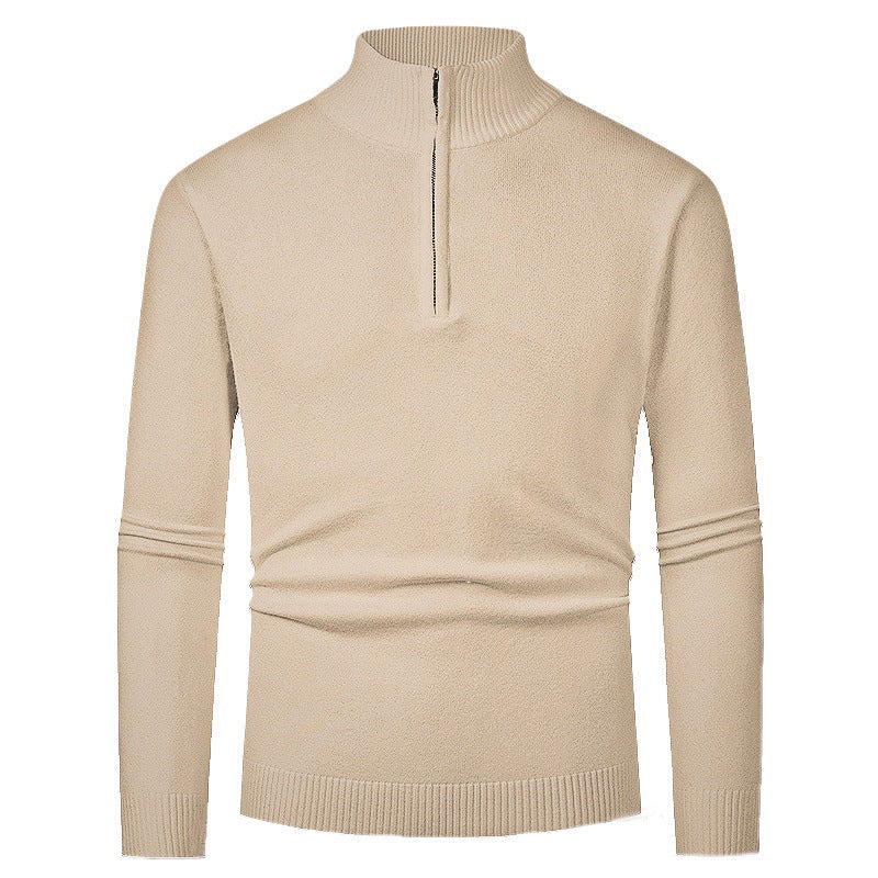 Pull Homme Polo Demi-Zip - Style Fashion Manches Longues - SADJÉ