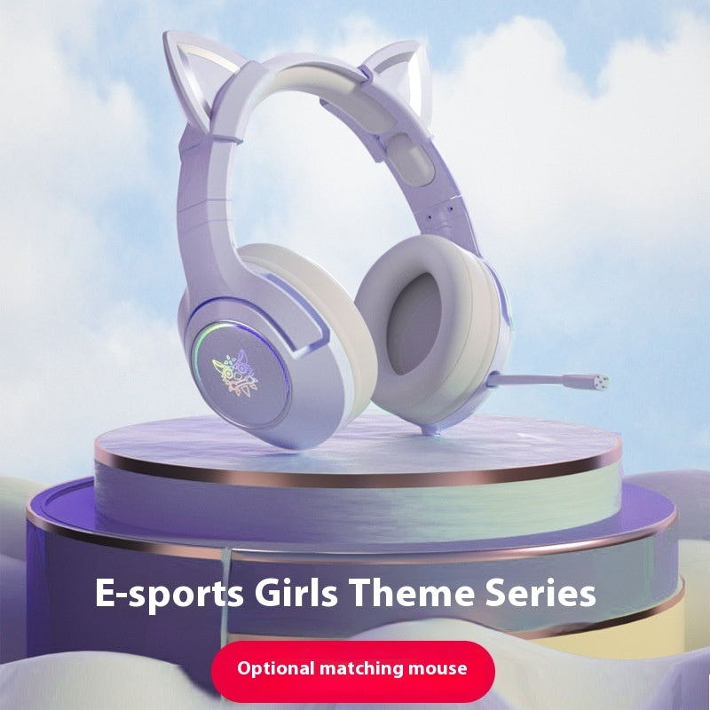 Clavier Mécanique Gaming Violet + Souris Filaire - Switch Vert Gamer - SADJÉ