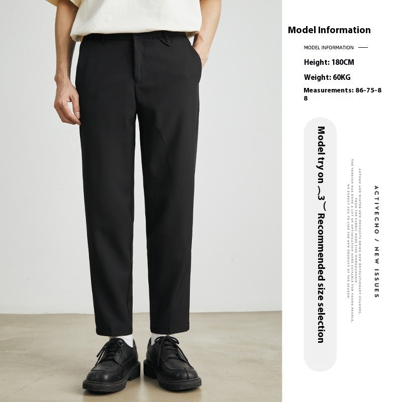 Pantalon Homme Slim Droit Casual - Coupe Ajustée Cheville - SADJÉ