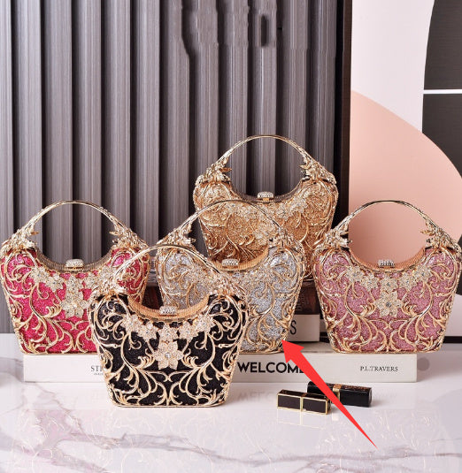 Pochette Soirée Ajourée Brillante - Sac Banquet 520g - SADJÉ