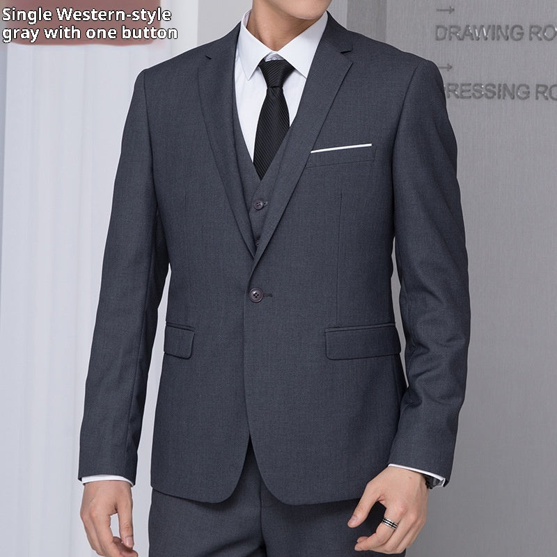 Veste Homme Blazer 1 Bouton - Costume Business Style Coréen - SADJÉ