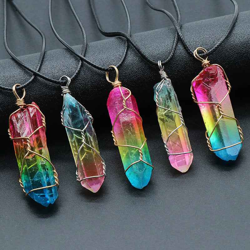Collier Pendentif Arbre de Vie – Cristal Chaîne Ajustable - SADJÉ