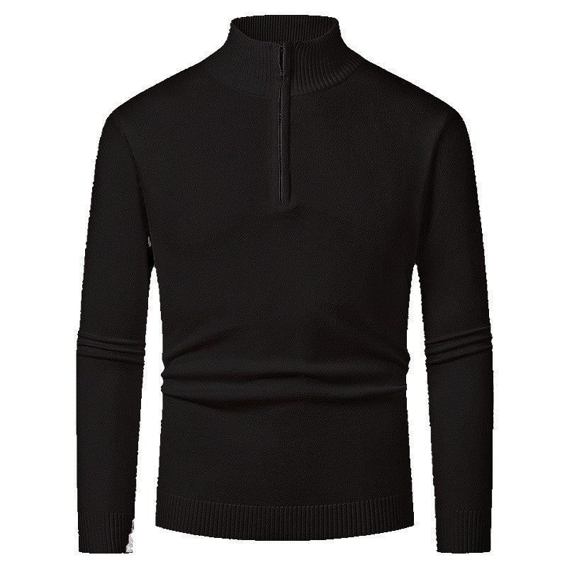 Pull Homme Polo Demi-Zip - Style Fashion Manches Longues - SADJÉ
