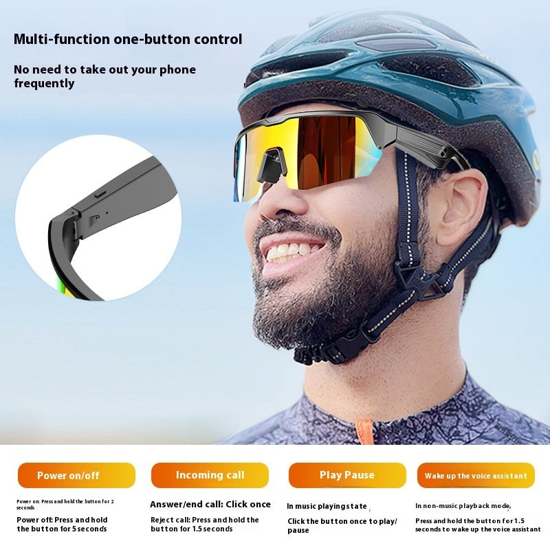 Lunettes de Soleil Bluetooth Intelligentes - Audio Musique Appels Mains Libres UV - SADJÉ