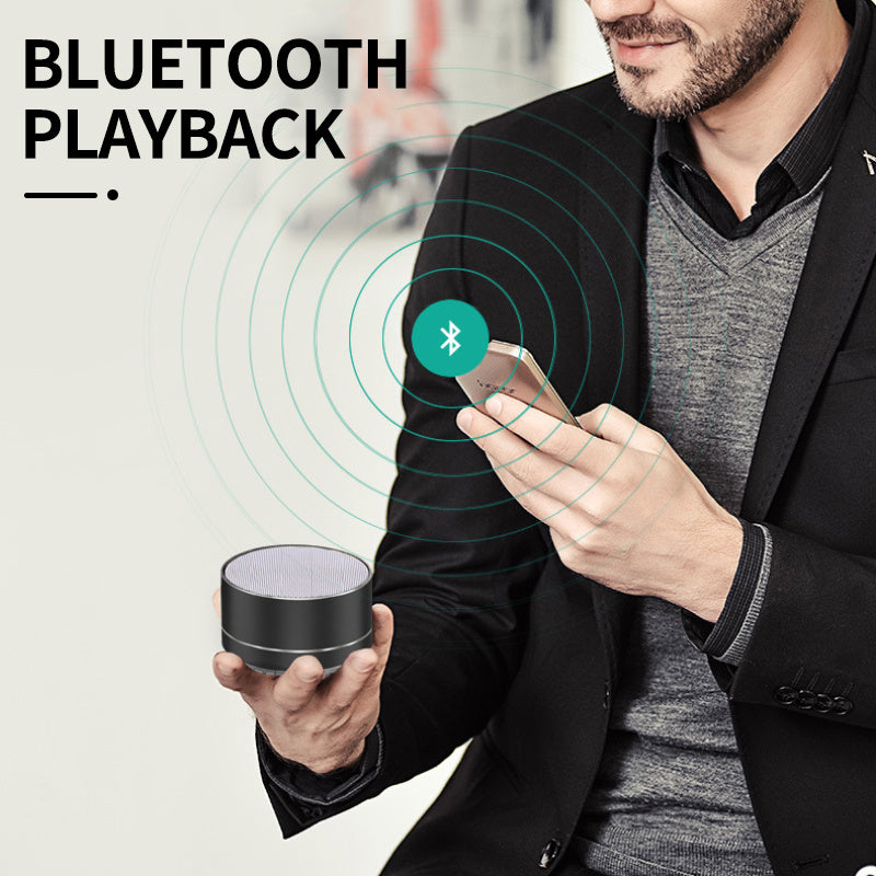 Enceinte Bluetooth A10 Portable - Mini Haut-Parleur Sans Fil avec Subwoofer et Carte TF - SADJÉ