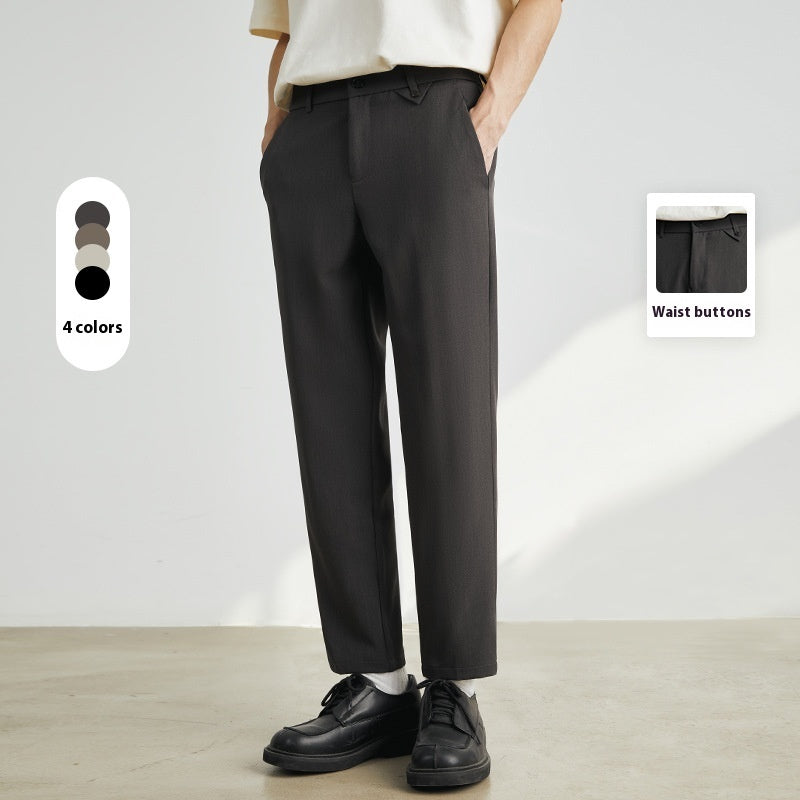 Pantalon Homme Slim Droit Casual - Coupe Ajustée Cheville - SADJÉ