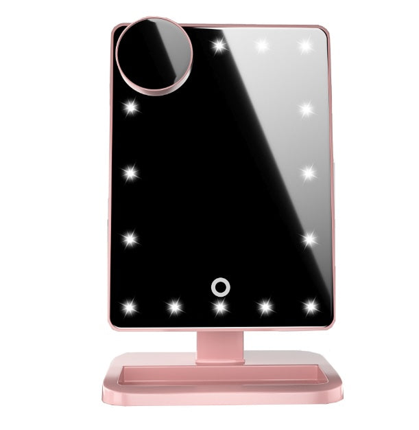 Miroir Maquillage Tactile LED Bluetooth Grossissant 10X - Enceinte Intégrée - SADJÉ