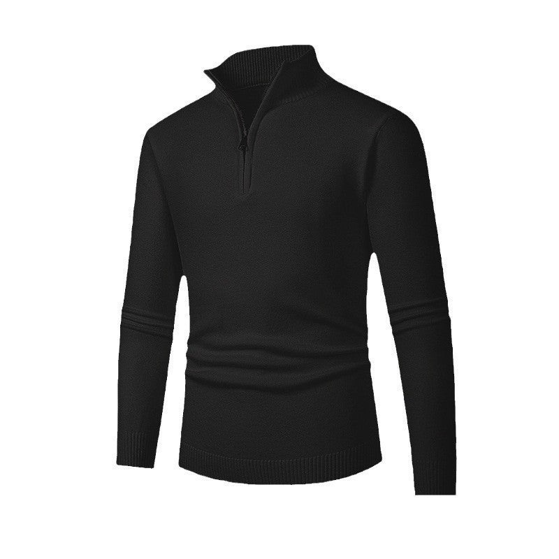 Pull Homme Polo Demi-Zip - Style Fashion Manches Longues - SADJÉ