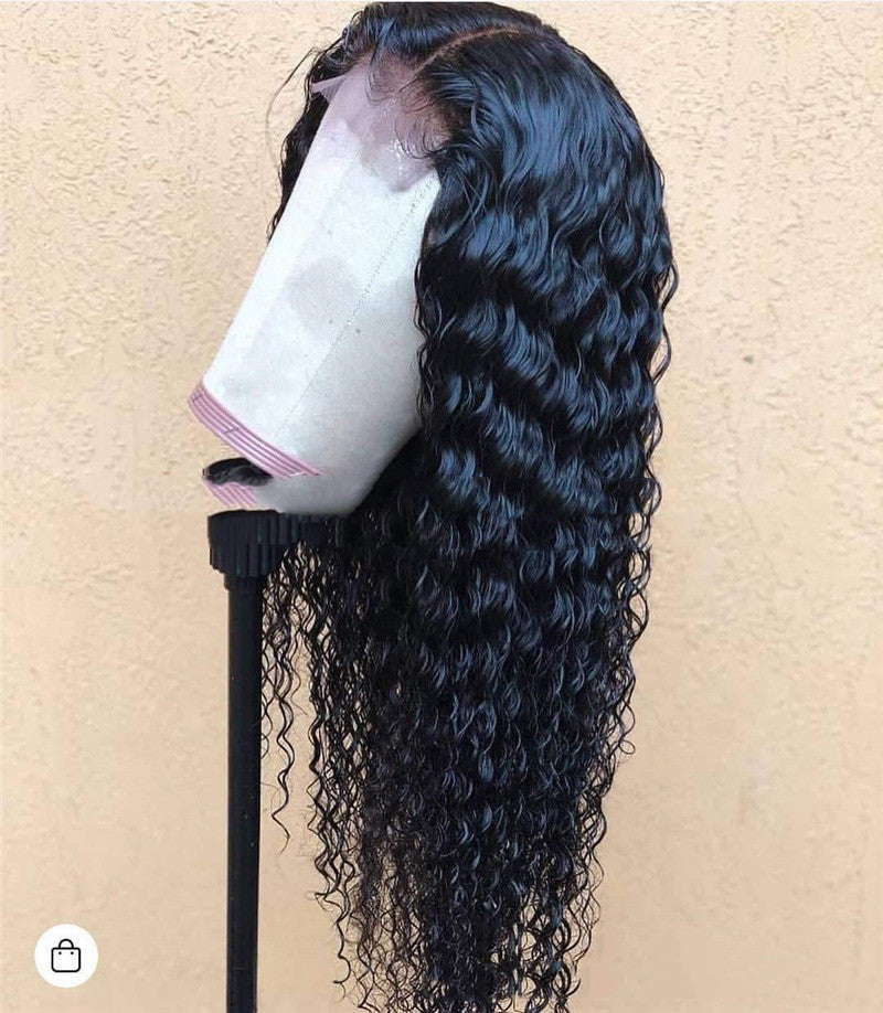 Perruque Longue Bouclée Lace Front - Fibre Haute Température 150% Densité - SADJÉ