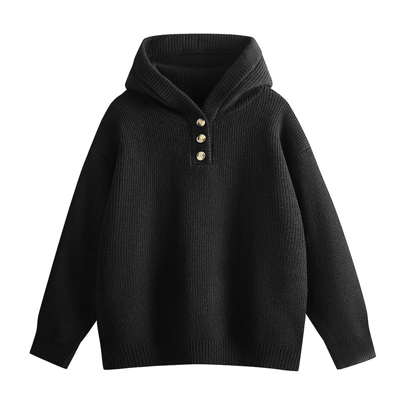 Pull Homme à Capuche Loose Fit - Tricot Oversize Style Décontracté - SADJÉ