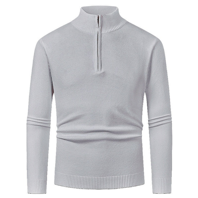 Pull Homme Polo Demi-Zip - Style Fashion Manches Longues - SADJÉ