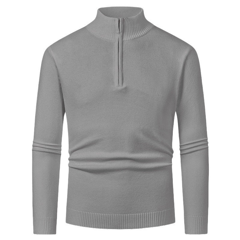Pull Homme Polo Demi-Zip - Style Fashion Manches Longues - SADJÉ